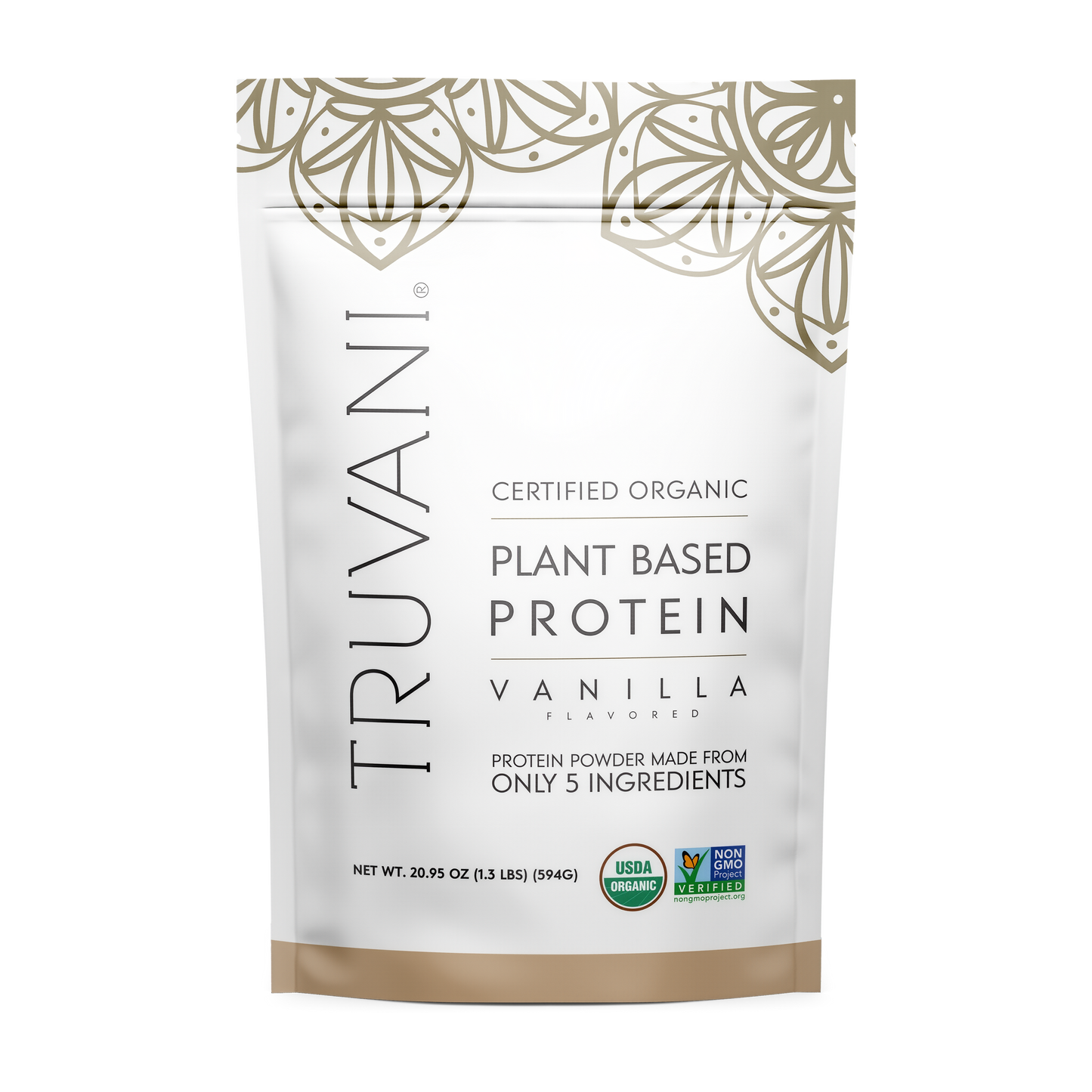 Truvani Organic Plant Based Protein Powder 20 Servings